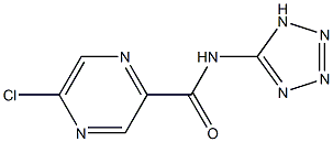 5-Chloro-N-(1H-tetrazol-5-yl)pyrazine-2-carboxamide Struktur