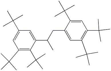 2-(2,3,5-Tri-tert-butylphenyl)-1-(2,4,5-tri-tert-butylphenyl)propane Struktur