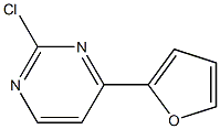 2-Chloro-4-(2-furanyl)pyrimidine Struktur