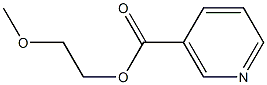 Nicotinic acid 2-methoxyethyl ester Struktur