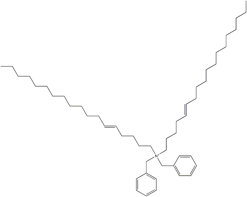 Di(5-octadecenyl)dibenzylaminium Struktur