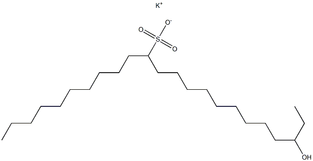 21-Hydroxytricosane-11-sulfonic acid potassium salt Struktur