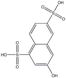 3-Hydroxy-1,6-naphthalenedisulfonic acid Struktur