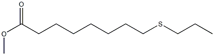 8-(Propylthio)octanoic acid methyl ester Struktur