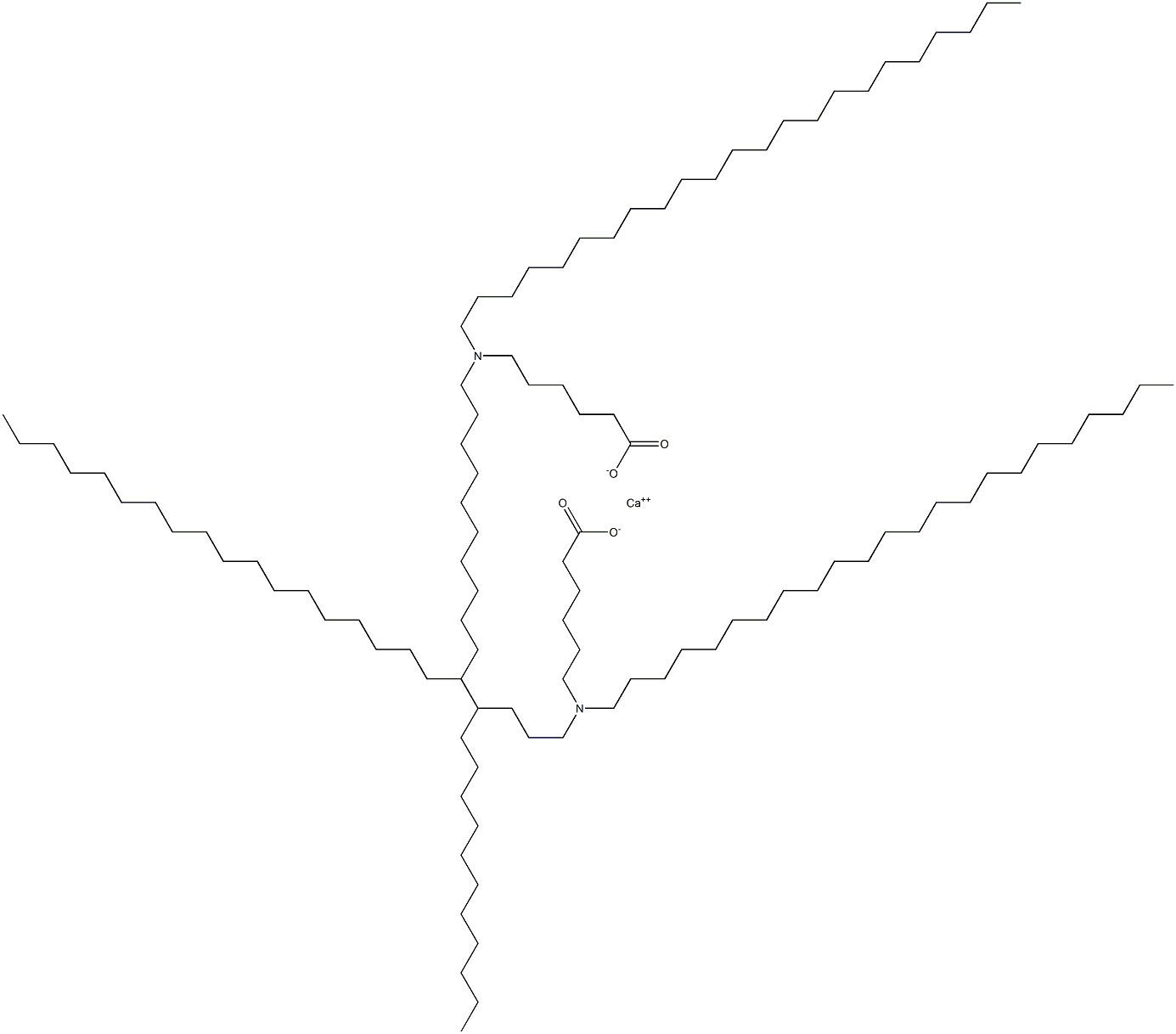 Bis[6-(ditricosylamino)hexanoic acid]calcium salt Struktur