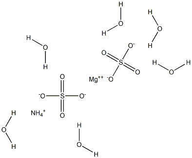 Ammonium magnesium bissulfate hexahydrate Struktur