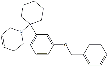 1,2,3,6-Tetrahydro-1-[1-[3-benzyloxyphenyl]cyclohexyl]pyridine Struktur