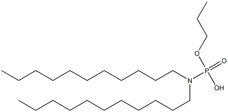 N,N-Diundecylamidophosphoric acid hydrogen propyl ester Struktur