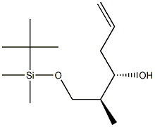 (2S,3S)-1-(tert-Butyldimethylsilyloxy)-2-methyl-5-hexene-3-ol Struktur