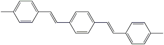 1,4-Bis[(E)-4-methylstyryl]benzene Struktur