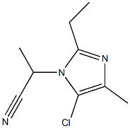 1-(1-Cyanoethyl)-5-chloro-2-ethyl-4-methyl-1H-imidazole Struktur