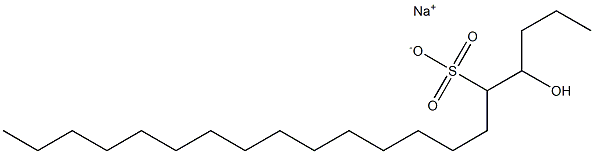 4-Hydroxyicosane-5-sulfonic acid sodium salt Struktur