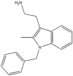 1-Benzyl-2-methyl-3-(2-aminoethyl)-1H-indole Struktur