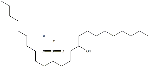 15-Hydroxytetracosane-11-sulfonic acid potassium salt Struktur