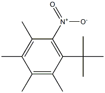 1-tert-Butyl-2,3,4,5-tetramethyl-6-nitrobenzene Struktur