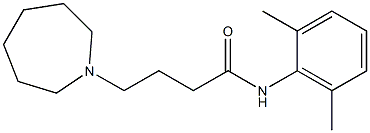 N-(2,6-Dimethylphenyl)-4-[(hexahydro-1H-azepin)-1-yl]butanamide Struktur