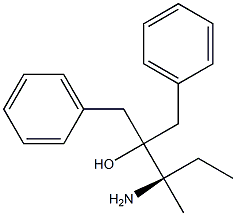 [R,(+)]-3-Amino-2-benzyl-3-methyl-1-phenyl-2-pentanol Struktur