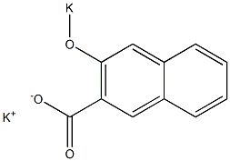 3-Potassiooxy-2-naphthoic acid potassium salt Struktur