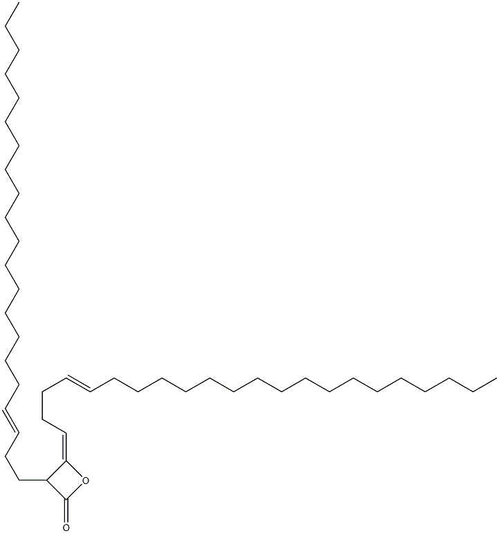 3-(3-Henicosenyl)-4-(4-docosen-1-ylidene)oxetan-2-one Struktur