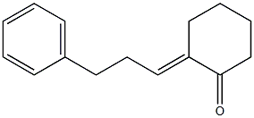 (E)-2-(3-Phenylpropylidene)cyclohexan-1-one Struktur