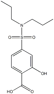 2-Hydroxy-4-[(dipropylamino)sulfonyl]benzoic acid Struktur