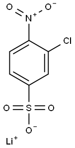 3-Chloro-4-nitrobenzenesulfonic acid lithium salt Struktur