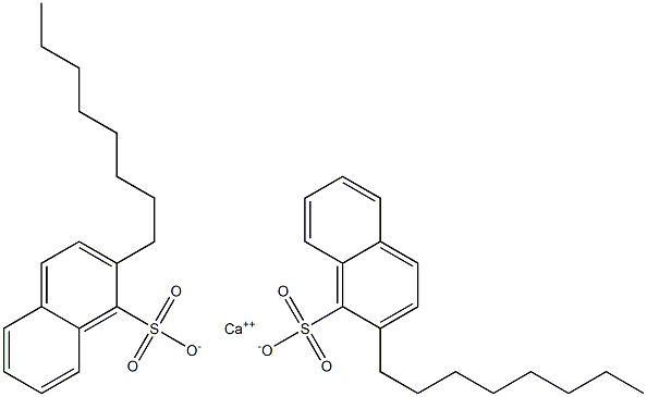 Bis(2-octyl-1-naphthalenesulfonic acid)calcium salt Struktur