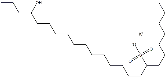 21-Hydroxytetracosane-8-sulfonic acid potassium salt Struktur