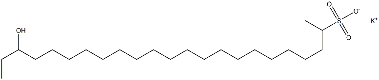 21-Hydroxytricosane-2-sulfonic acid potassium salt Struktur