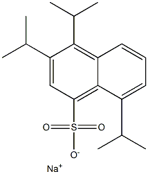 3,4,8-Triisopropyl-1-naphthalenesulfonic acid sodium salt Struktur