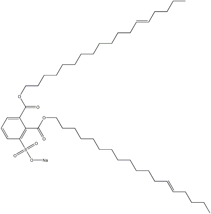 3-(Sodiosulfo)phthalic acid di(13-octadecenyl) ester Struktur