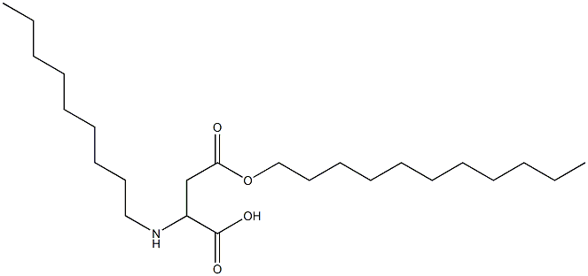 2-Nonylamino-3-(undecyloxycarbonyl)propionic acid Struktur