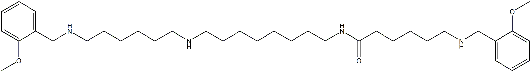 1,26-Bis(2-methoxyphenyl)-2,9,18,25-tetraazahexacosan-8-one Struktur