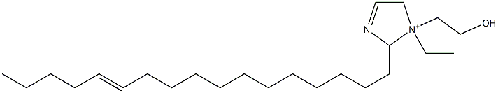 1-Ethyl-2-(12-heptadecenyl)-1-(2-hydroxyethyl)-3-imidazoline-1-ium Struktur