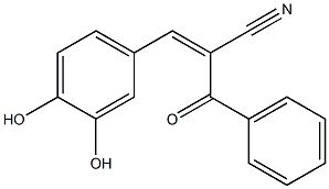 2-(Benzoyl)-3-(3,4-dihydroxyphenyl)acrylonitrile Struktur