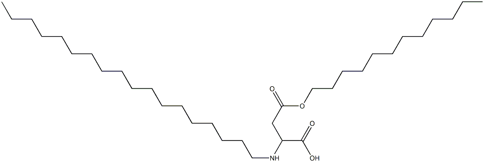 2-Octadecylamino-3-(dodecyloxycarbonyl)propionic acid Struktur