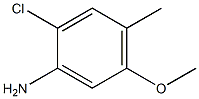 2-Chloro-4-methyl-5-methoxyaniline Struktur