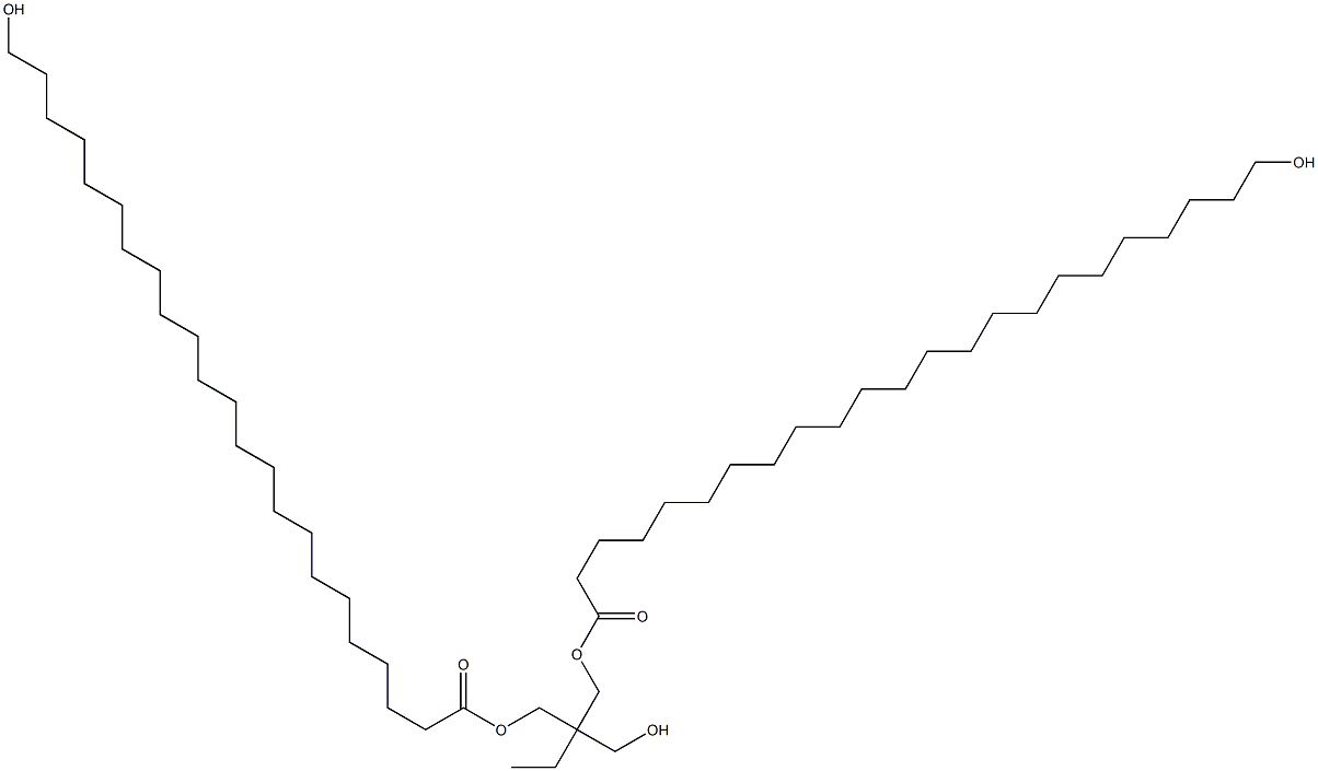 Bis(23-hydroxytricosanoic acid)2-ethyl-2-(hydroxymethyl)-1,3-propanediyl ester Struktur