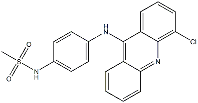 N-[4-[(4-Chloro-9-acridinyl)amino]phenyl]methanesulfonamide Struktur