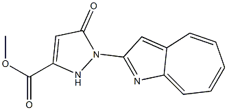 1-(Cyclohepta[b]pyrrol-2-yl)-2,5-dihydro-5-oxo-1H-pyrazole-3-carboxylic acid methyl ester Struktur