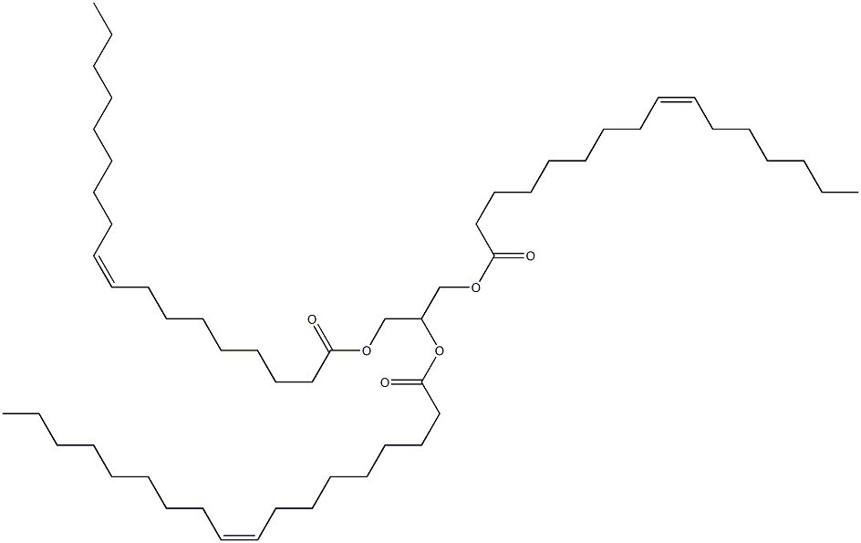 1-O-[(Z)-1-Oxo-9-hexadecenyl]-2-O,3-O-dioleoyl-L-glycerol Struktur