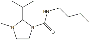 1-Methyl-2-isopropyl-3-(butylcarbamoyl)imidazolidine Struktur