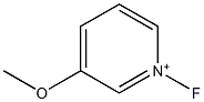 1-Fluoro-3-methoxypyridinium Struktur