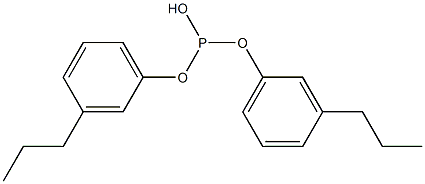 Phosphorous acid di(3-propylphenyl) ester Struktur