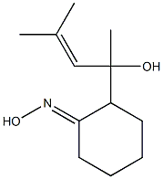 (1E)-2-(1-Hydroxy-1,3-dimethyl-2-butenyl)cyclohexanone oxime Struktur