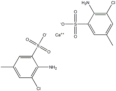 Bis(2-amino-3-chloro-5-methylbenzenesulfonic acid)calcium salt Struktur