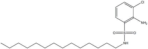 2-Chloro-6-(N-tetradecylsulfamoyl)aniline Struktur