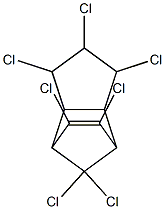 3,4,5,8,9,10,10-Heptachlorotricyclo[5.2.1.02,6]dec-8-ene Struktur