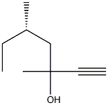 (5S)-3,5-Dimethyl-1-heptyn-3-ol Struktur