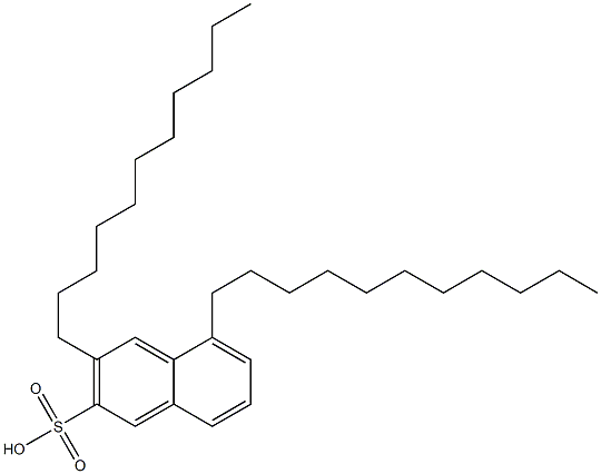 3,5-Diundecyl-2-naphthalenesulfonic acid Struktur